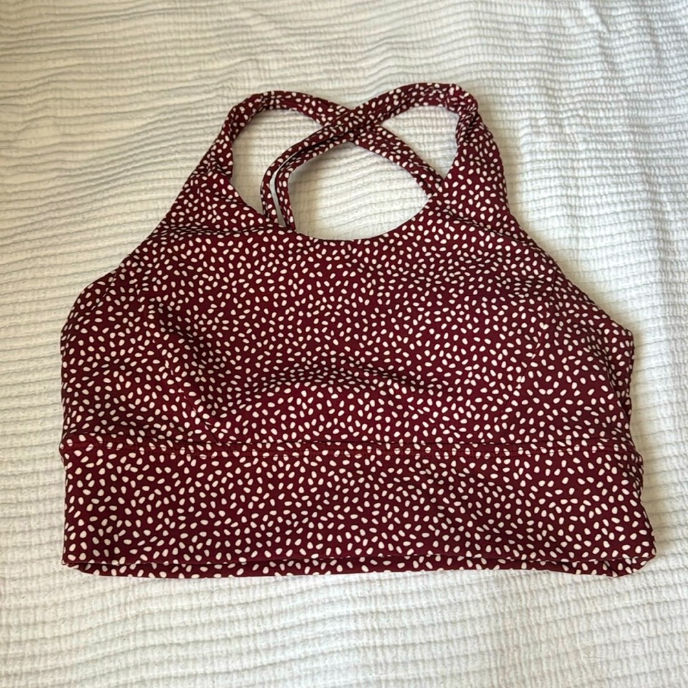 BuffBunny Rosa Sports Bra Red Bossy Sz M